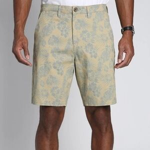 Jachs New York Mens Sz 32 Printed Stretch Chino 9" Bleecker Short Hawaiian Print
